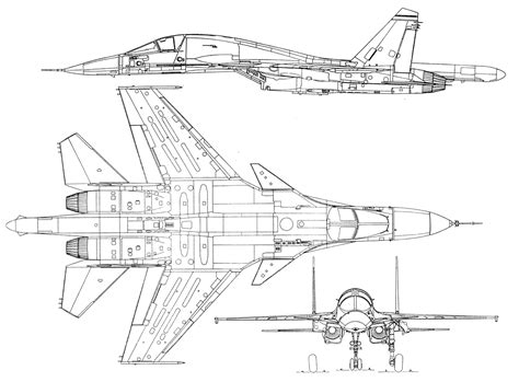 су-34 размеры схема